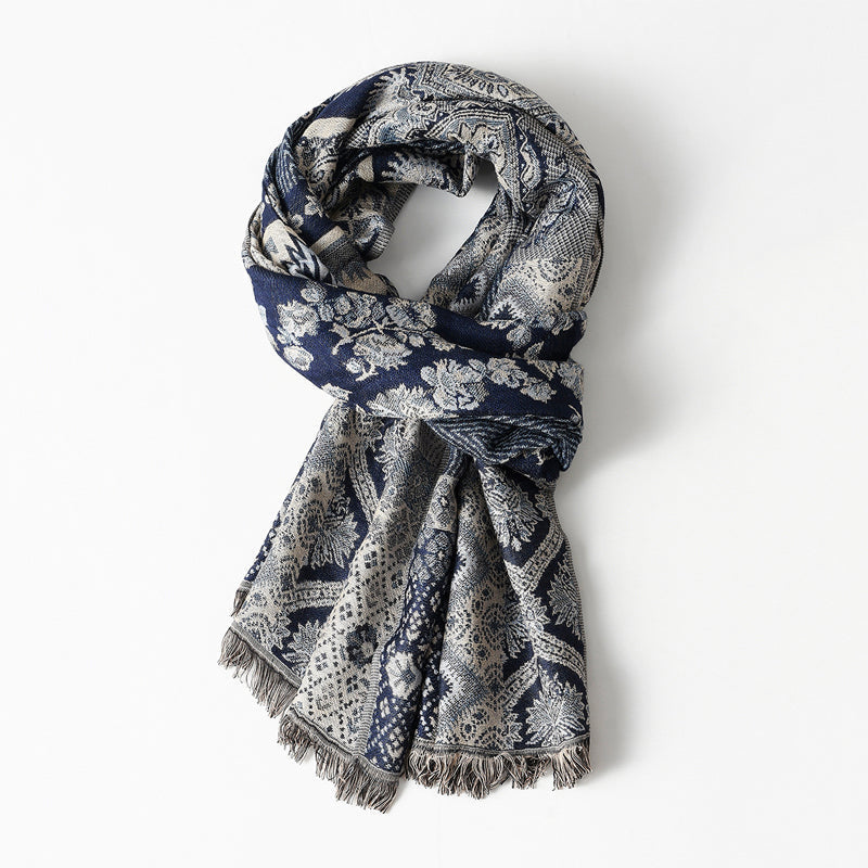 Emilien Woven Jacquard Pattern Scarf