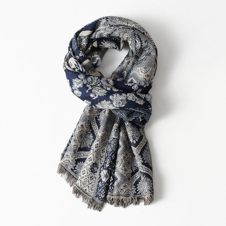 Emilien Woven Jacquard Pattern Scarf