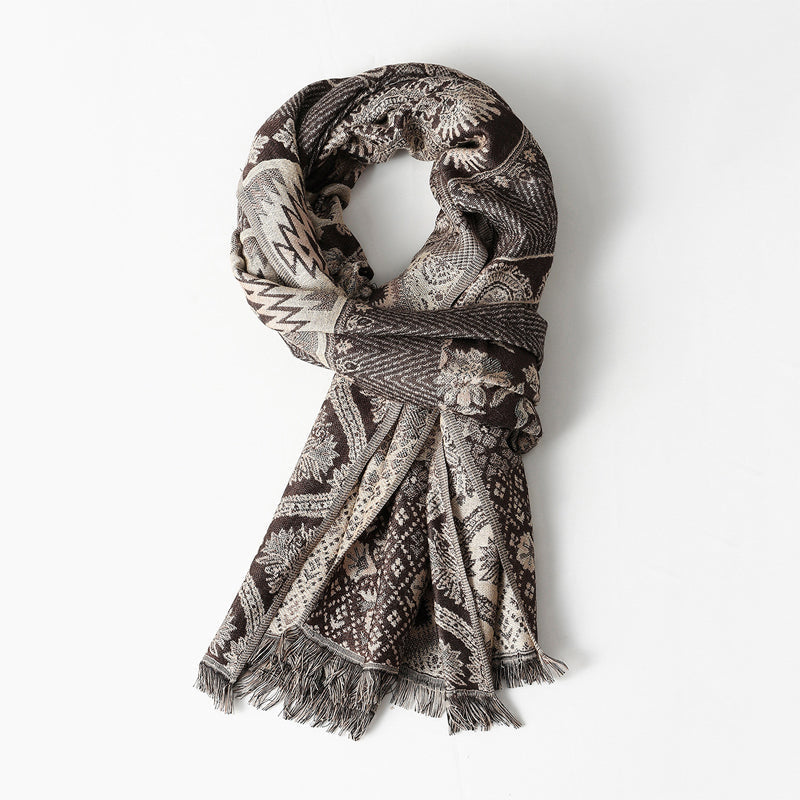 Emilien Woven Jacquard Pattern Scarf
