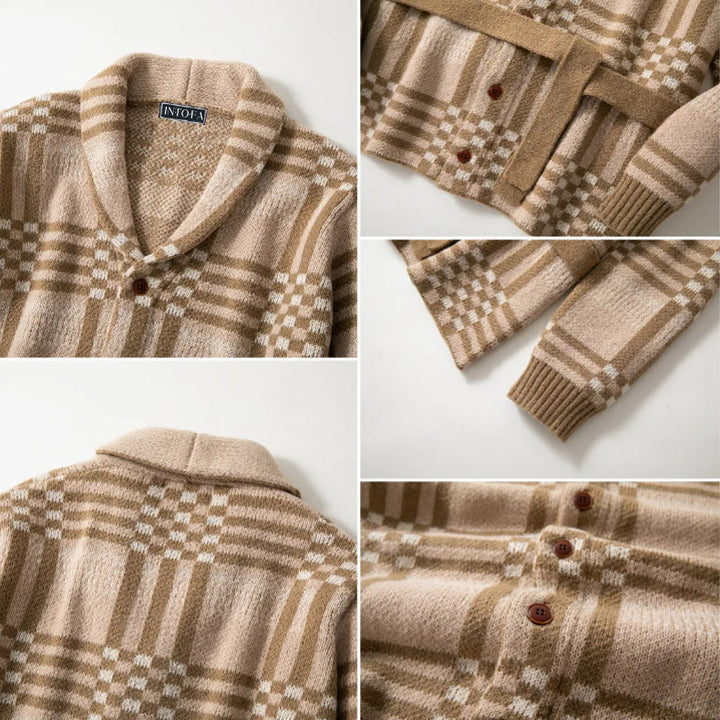 Victor Lévêque Heritage Plaid Cardigan