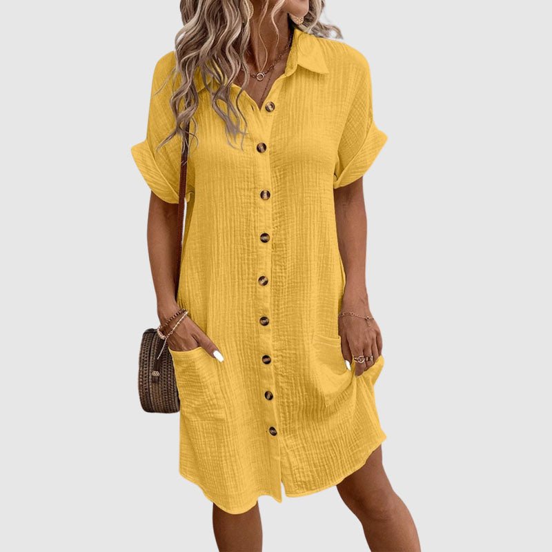 Céleste Bouchard Colmar Linen Dress - Intofa