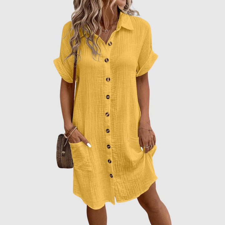 Céleste Bouchard Colmar Linen Dress - Intofa