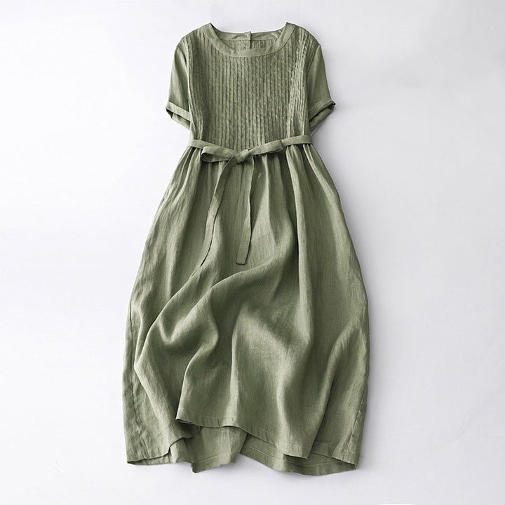 Céleste Bouchard Vintage Pleated Dress - Intofa