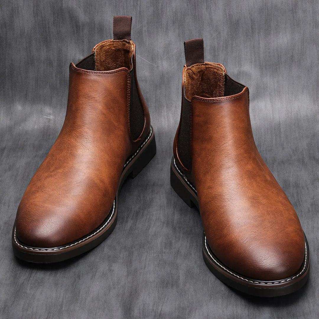 Charles Harrington Earthtone Classic Chelsea Boots - Intofa