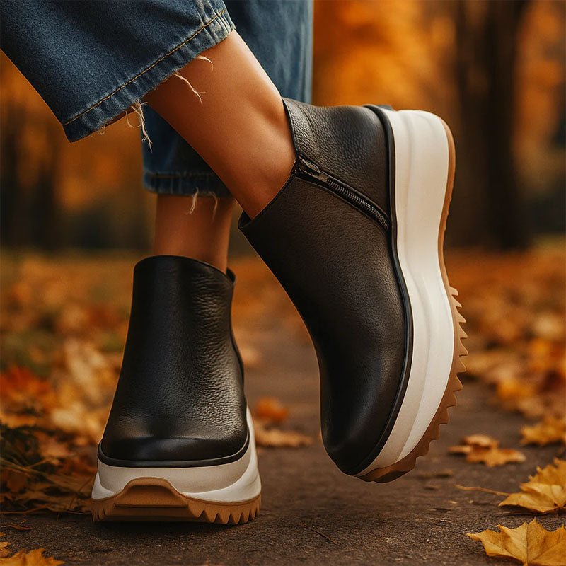 Chloé Rousseau Chunky Sole Ankle Boots - Intofa