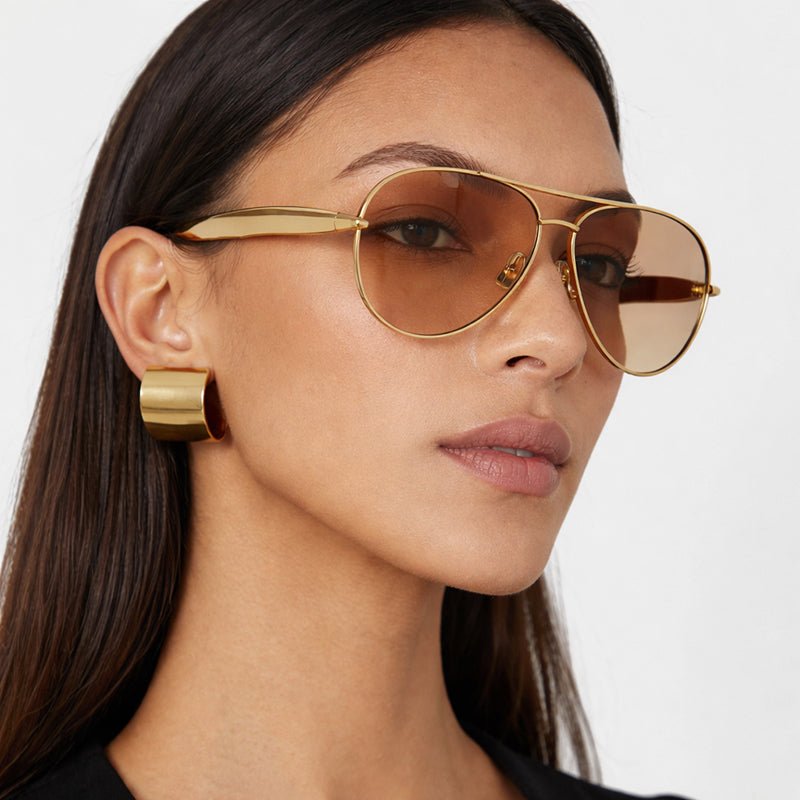 Chloé Rousseau Sculpted Aviator Sunglasses - Intofa