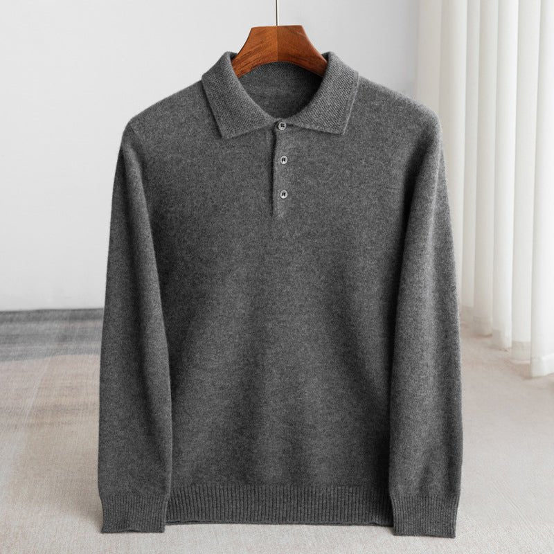 Dean Clark Knitted Polo Sweater - Intofa