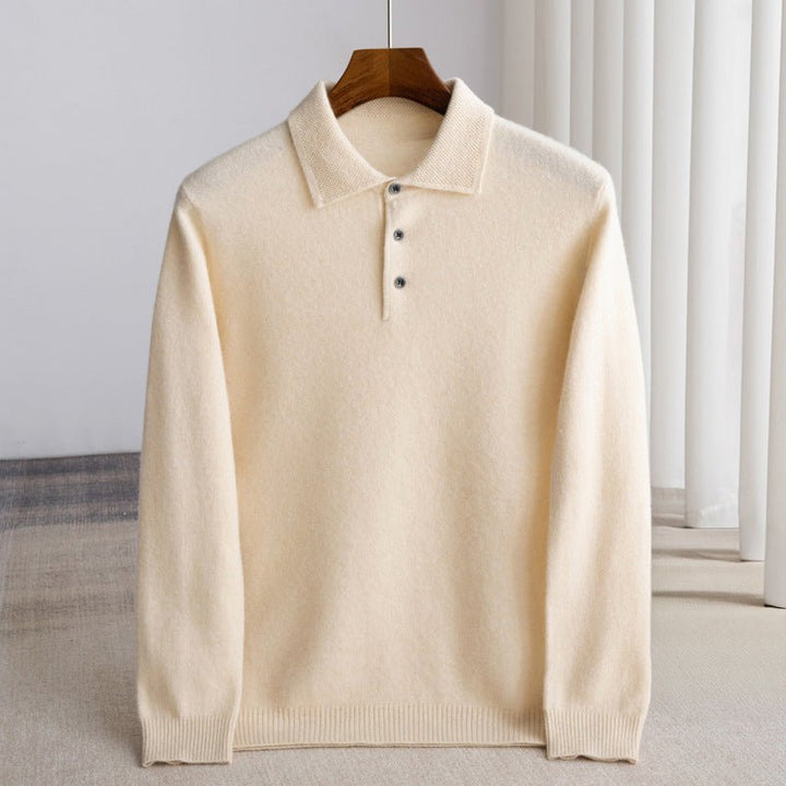 Dean Clark Knitted Polo Sweater - Intofa