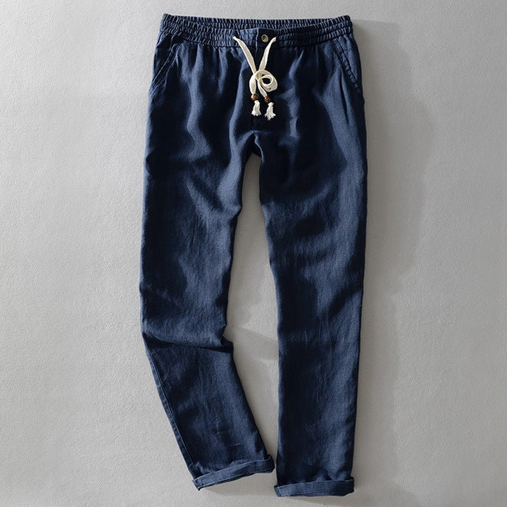 Elliot Sinclair Casual Linen Pants - Intofa