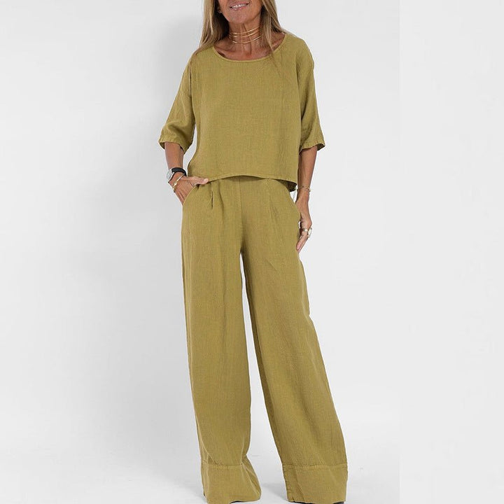 L'Aurore Linen Set by Chloé Rousseau - Intofa