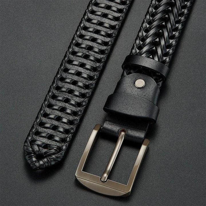 Monarch Woven Leather Belt - Intofa