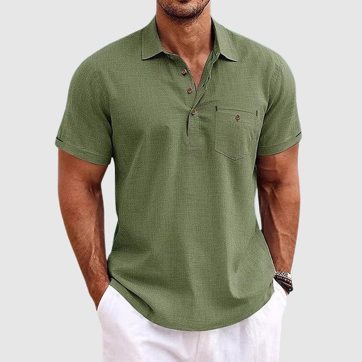 Prescott Tailors Linen Polo Shirt - Intofa