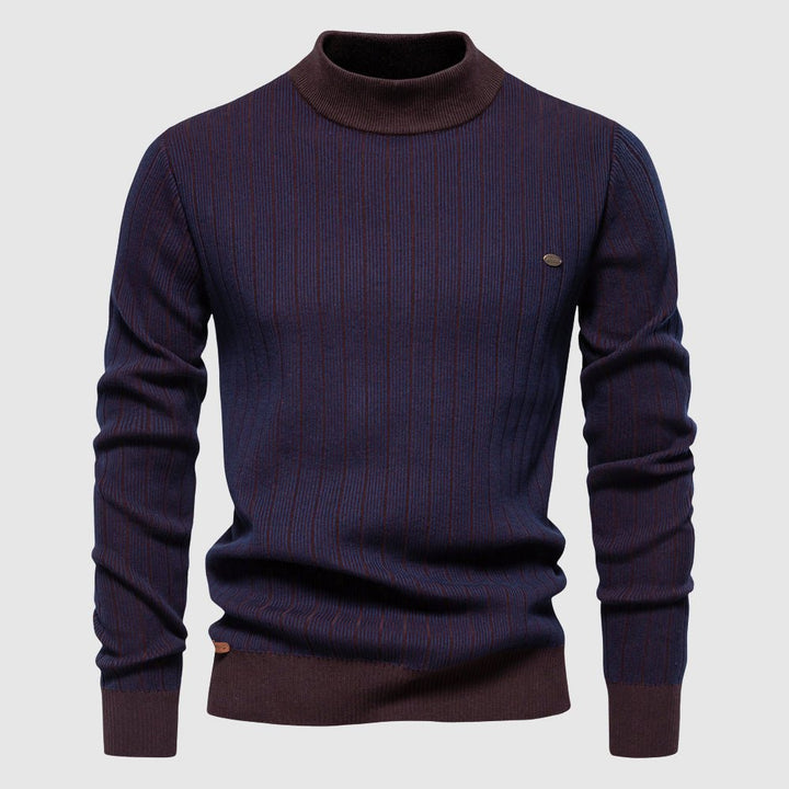 Tom Rains Refined Striped Sweater - INTOFA