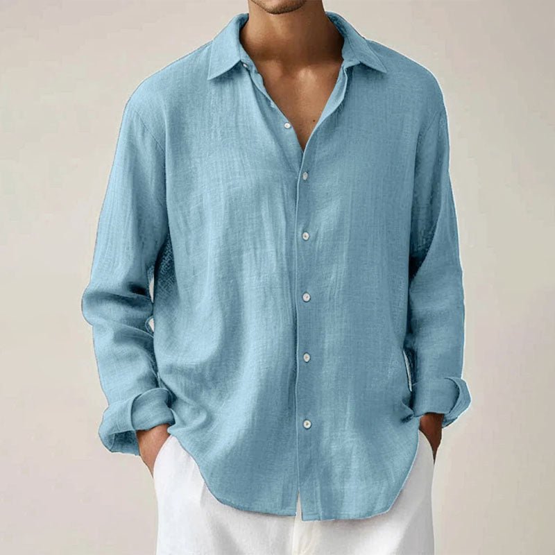 Victor Duval Button - Up Shirt with Classic Collar - Intofa