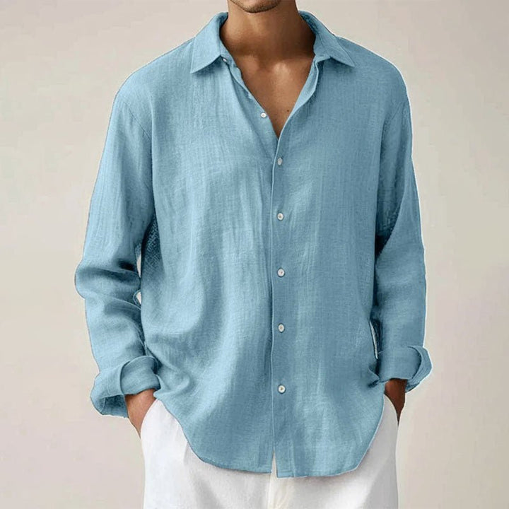 Victor Duval Button - Up Shirt with Classic Collar - Intofa