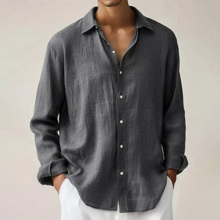 Victor Duval Button - Up Shirt with Classic Collar - Intofa