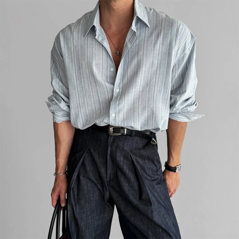 Victor Duval Casual Striped Shirt - Intofa