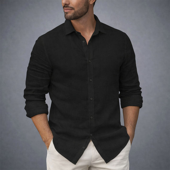 Victor Duval Cotton Shirt with Button Front - Intofa