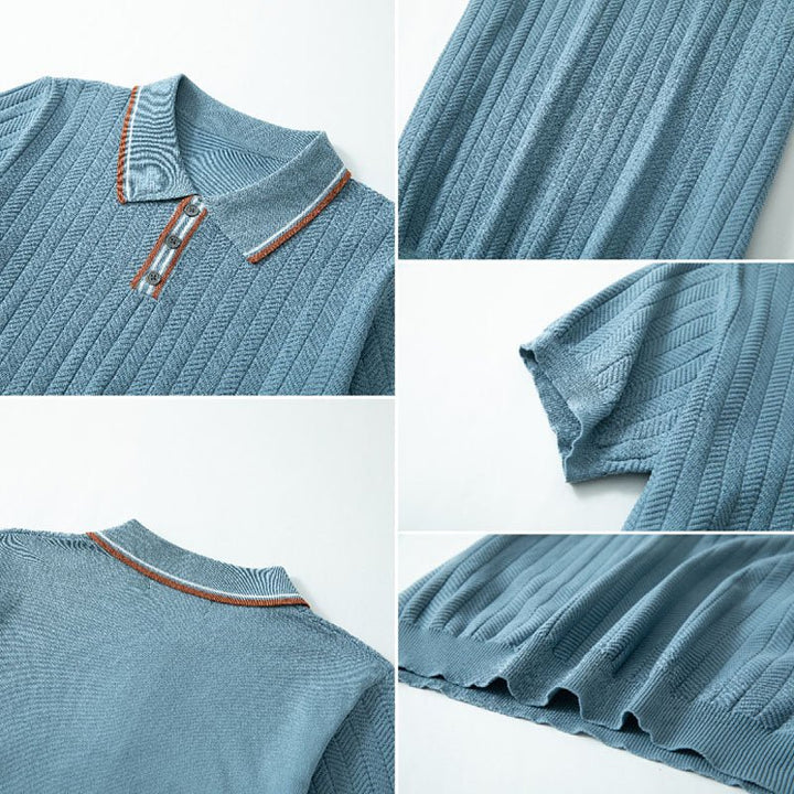 Victor Duval Knitted Polo Shirt - Intofa