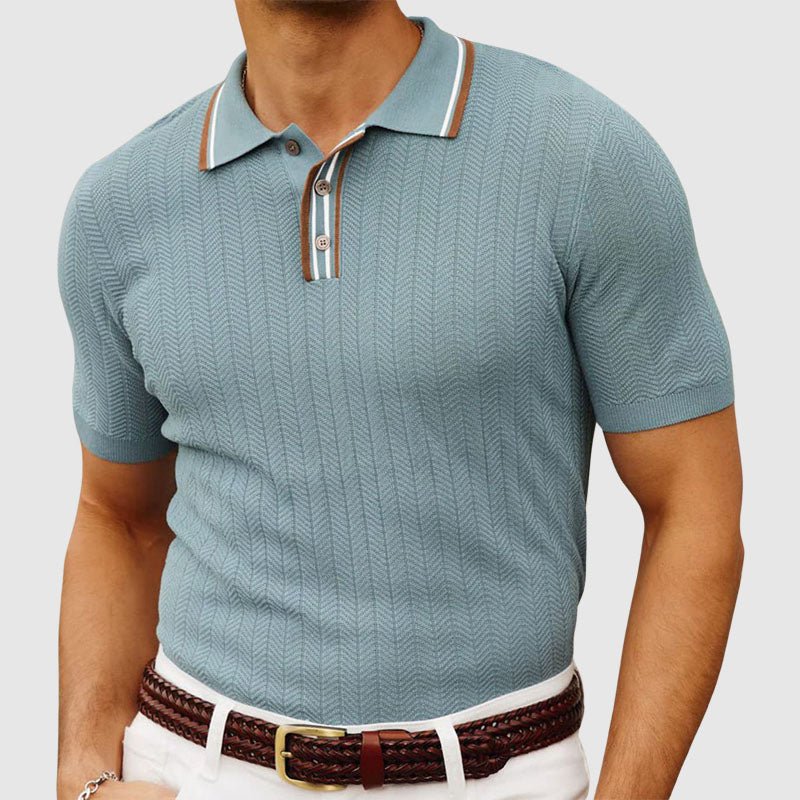 Victor Duval Knitted Polo Shirt - Intofa