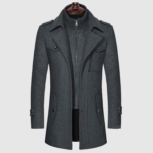 Victor Duval Sleek Wool Coat - Intofa