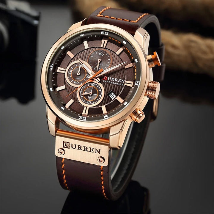 Victor Duval Sterling Chronograph Watch - Intofa