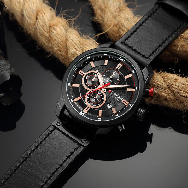 Victor Duval Sterling Chronograph Watch - Intofa