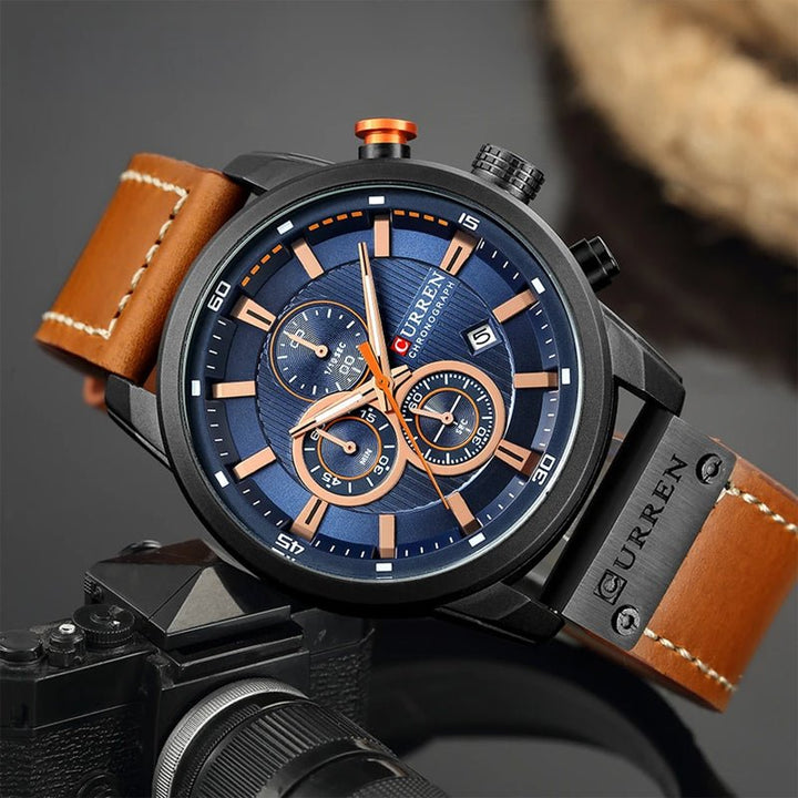 Victor Duval Sterling Chronograph Watch - Intofa