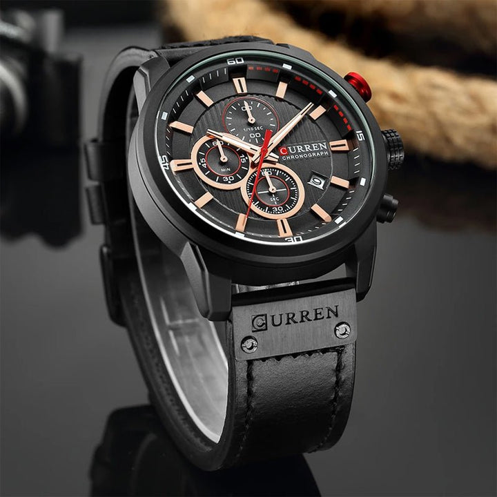 Victor Duval Sterling Chronograph Watch - Intofa