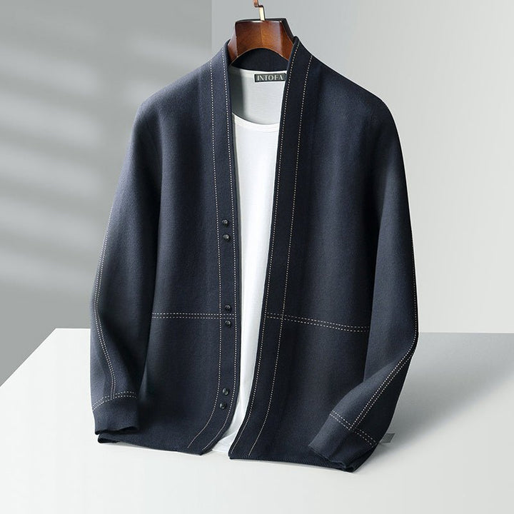 Victor Lévêque Wool Weaver Cardigan - Intofa