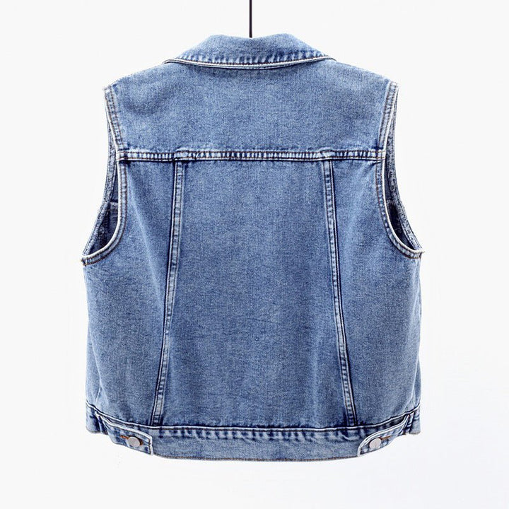 Vivian Prescott Classic Denim Vest - Intofa