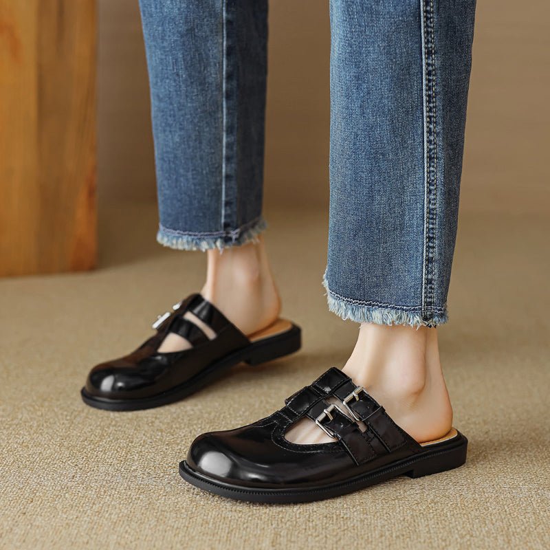 Vivian Prescott Closed - Toe Mule Shoes - Intofa