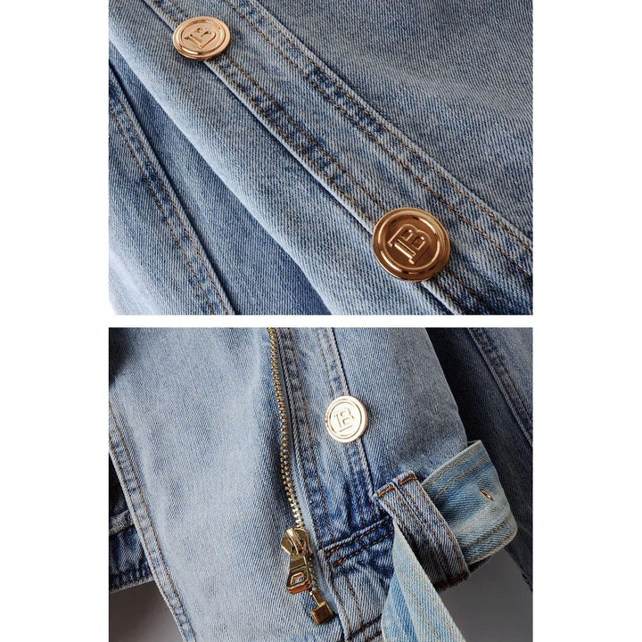 Vivian Prescott Cropped Denim Jacket - Intofa