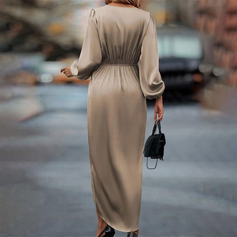 Vivian Prescott Elegant Satin Dress - Intofa