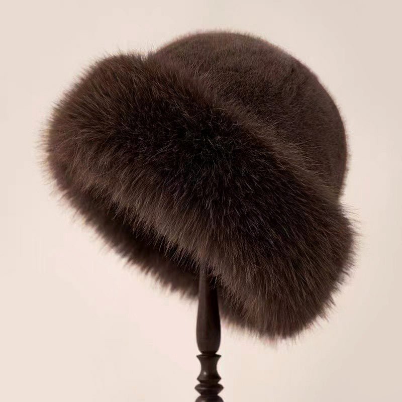 Vivian Prescott Fluffy Elegant Fur Hat - Intofa