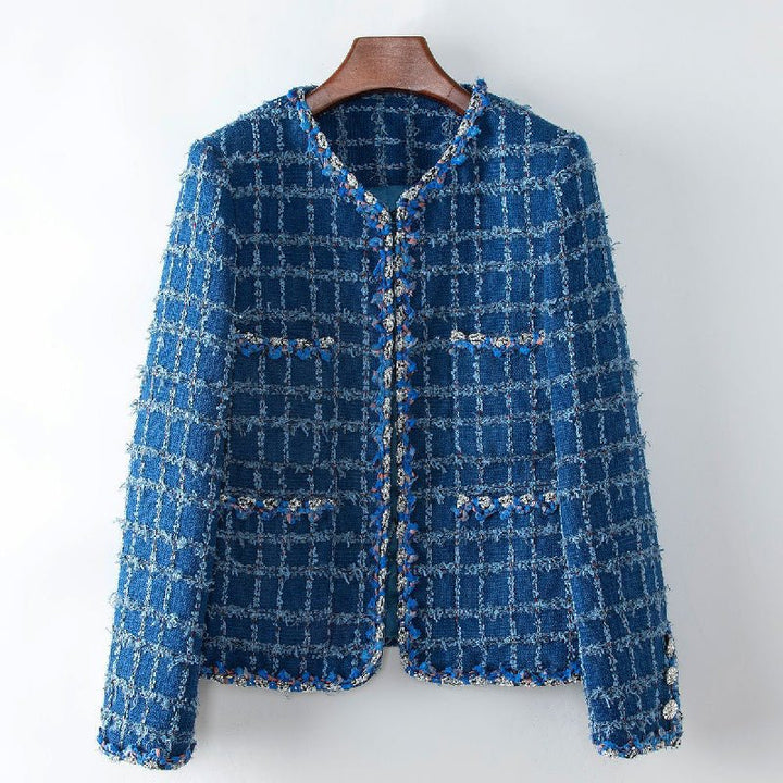 Vivian Prescott Plaided Wool Blazer - Intofa